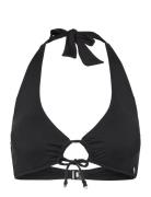 Daphne Solid Top Swimwear Bikinis Bikini Tops Triangle Bikinitops Blac...