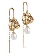 Kai Pearl Earring Ørestickere Smykker Gold Enamel Copenhagen