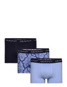 Paisley Print Trunk 3-Pack Boxershorts Blue GANT