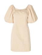 Slffirmina 3/4 On Off Short Dress B Kort Kjole Cream Selected Femme