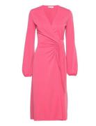 Catjaiw Wrap Dress Knælang Kjole Pink InWear