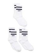 Sport Socks 3-Pack Sokker Strømper White GANT