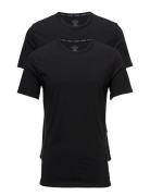 2P S/S Crew Neck Tops T-Kortærmet Skjorte Black Calvin Klein