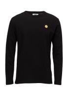 Mel Long Sleeve Tops T-Langærmet Skjorte Black Double A By Wood Wood