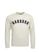 Barbour Prep Logo Crew Tops Sweatshirts & Hoodies Sweatshirts Grey Bar...