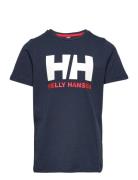 Jr Hh Logo T-Shirt Sport T-Kortærmet Skjorte Blue Helly Hansen