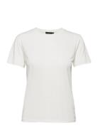Slcolumbine Crew-Neck T-Shirt Ss Tops T-shirts & Tops Short-sleeved Wh...