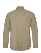 Gd Oxford-Cubdppcs Tops Shirts Casual Khaki Green Polo Ralph Lauren