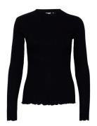 Candacekb Ls Tee Tops T-shirts & Tops Long-sleeved Black Karen By Simo...