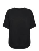T-Shirt With Lenzing™ Ecovero™ Tops T-shirts & Tops Short-sleeved Grey...