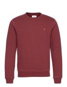 Tim Crew Tops Sweatshirts & Hoodies Sweatshirts Red Farah