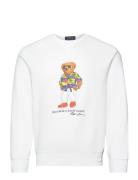 Graphic Fleece-Lsl-Sws Tops Sweatshirts & Hoodies Sweatshirts White Po...