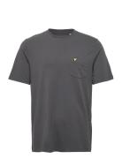 Relaxed Pocket T-Shirt Tops T-Kortærmet Skjorte Grey Lyle & Scott