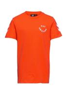 Hmloptimism T-Shirt S/S Sport T-Kortærmet Skjorte Orange Hummel