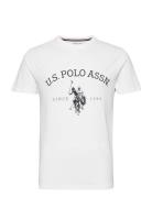 Uspa T-Shirt Archibald Men Tops T-Kortærmet Skjorte White U.S. Polo As...
