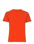Women's 20Four7 Tee Sport T-shirts & Tops Short-sleeved Orange Rockay