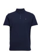 Silkeborg Stretch Polo Tops Polos Short-sleeved Blue Clean Cut Copenha...