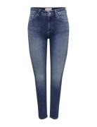 Onlblush Mid Sk Ank Rw Dnm Rea194 Noos Bottoms Jeans Skinny Blue ONLY