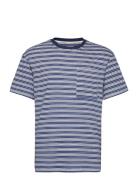 Akkikki Blue Stripe Tee Tops T-Kortærmet Skjorte Multi/patterned Anerk...