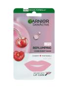 Skin Active Lips Replumping 15Min Cherry Sheet Mask Læbebehandling Nud...