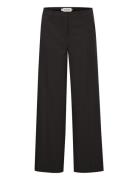 Ihlexi Wide Pa Bottoms Trousers Wide Leg Black ICHI