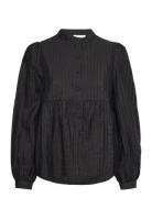 Lr-Vernil Tops Blouses Long-sleeved Black Levete Room