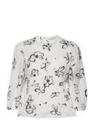Brenda Gathered Blouse Tops Blouses Long-sleeved White IVY OAK