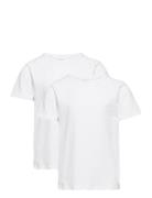 Nkmt-Shirt Slim 2P Noos Tops T-Kortærmet Skjorte White Name It
