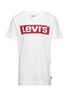 Levi's® Short Sleeve Box Tab Tee Tops T-Kortærmet Skjorte White Levi's