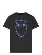 Regular Big Owl T-Shirt - Gots/Vega Tops T-Kortærmet Skjorte Black Kno...