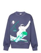 Sweatshirt Crewneck Sky Uni Tops Sweatshirts & Hoodies Sweatshirts Blu...