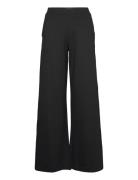 Leia Pant Bottoms Trousers Wide Leg Black Residus