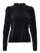 Marion Top Tops T-shirts & Tops Long-sleeved Black ODD MOLLY