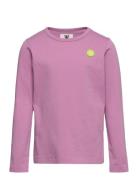 Kim Kids Long Sleeve Tops T-shirts Long-sleeved T-Skjorte Pink Wood Wo...
