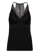 Rwbiarritz Sl Strap Lace Top Tops T-shirts & Tops Sleeveless Black Ros...