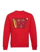Tye Applique Sweatshirt Tops Sweatshirts & Hoodies Sweatshirts Red Dou...