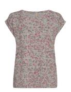 Sc-Galina Tops T-shirts & Tops Short-sleeved Multi/patterned Soyaconce...