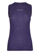 Structure Singlet Sport T-shirts & Tops Sleeveless Purple Röhnisch