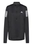 Otr 1/4 Zip Sport Sweatshirts & Hoodies Sweatshirts Black Adidas Perfo...