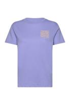 Ss A/Div Tee Sport T-shirts & Tops Short-sleeved Purple Billabong