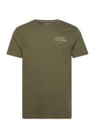 Cn Ss Tee Logo Tops T-Kortærmet Skjorte Green Tommy Hilfiger