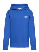 Ckj Stack Logo Hoodie Tops Sweatshirts & Hoodies Hoodies Blue Calvin K...