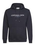 Copenhagen Sweat Hoodie Tops Sweatshirts & Hoodies Hoodies Navy Lindbe...