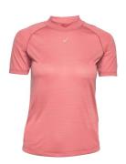 Nagino Run Ss Top Sport T-shirts & Tops Short-sleeved Red Asics