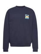 Geo Back Print Sweatshirt Tops Sweatshirts & Hoodies Sweatshirts Navy ...