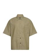 1 Pocket Boxy Shirt S\S Tops Shirts Short-sleeved Khaki Green G-Star R...