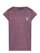 Hmlsutkin T-Shirt S/S Sport T-Kortærmet Skjorte Purple Hummel