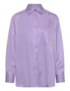 Elodina Tops Blouses Long-sleeved Purple HUGO