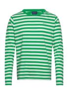 Striped Ls Tops T-Langærmet Skjorte Green GANT