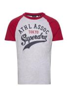 Vintage Home Run Raglan Tee Tops T-Kortærmet Skjorte Multi/patterned S...